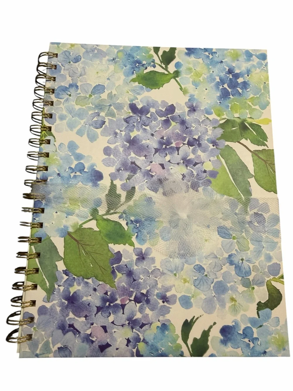 Floral Hydrangea Spiral Notebook